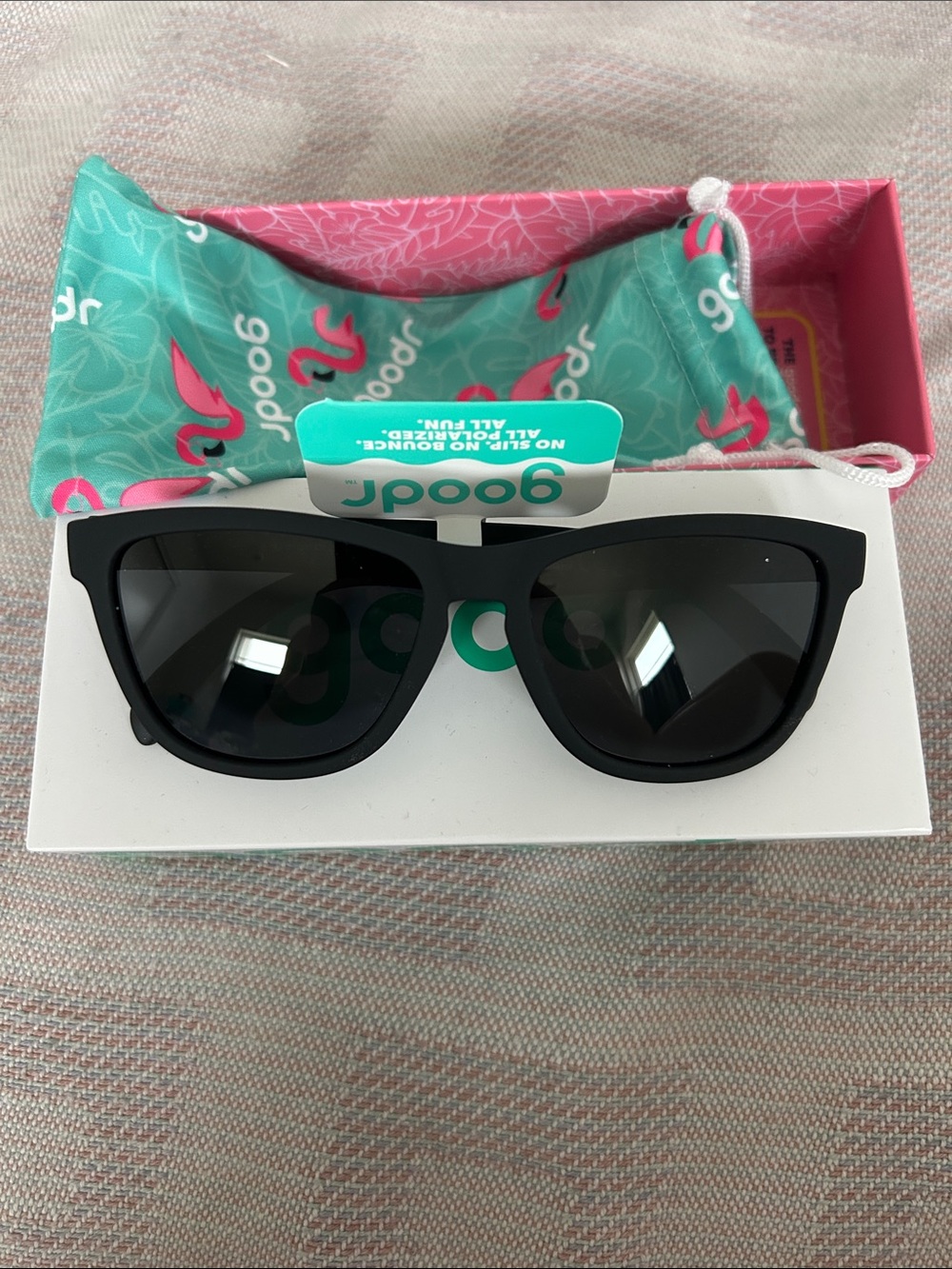 Goodr Women's Black Polarized Sunglasses OG NWT
